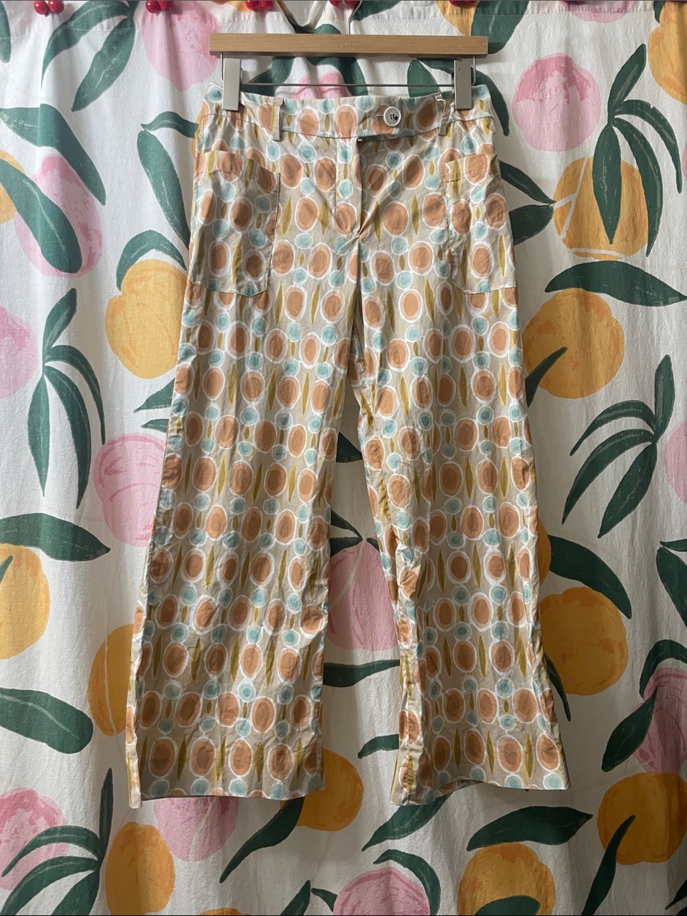 True Royal cropped patterend trousers